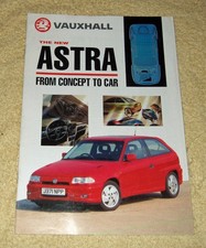 Vauxhall Astra Mk3 Range, 16 pages dated 1991, From Concept To Car, inc GSi-16v