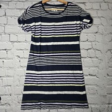Lou Grey 100% Cotton Horizontal Stripe Short Sleeve Tshirt Dress Size XS
