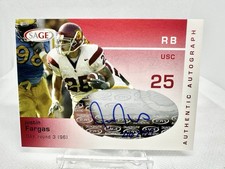2003 SAGE - Autographs Justin Fargas #A15 /999 (AU, RC)