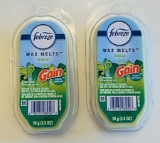 Set Of 2 Pkgs ~ Febreze GAIN ORIGINAL SCENT Wax Melts ~6 Cubes Per Pkg -12 Total