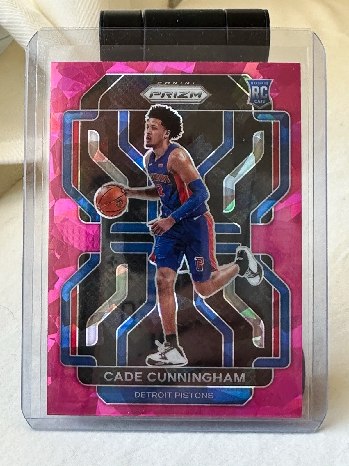2021-22 Panini Prizm Pink Ice Prizm Cade Cunningham #282 Rookie RC