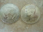 2017 P D - J.F. KENNEDY - 50C COINS - BU FROM ROLLS -4.7 MILLION LOW MINTED (B7)