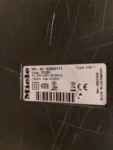 Miele Staubsauger - Allervac Sensor 5000 - nur Staubsaugergerät - sehr gebrauchte Kratzer - Bild 11 von 12