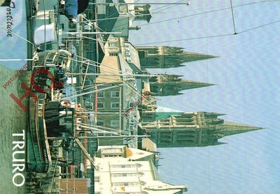 Ansichtskarte: Truro, Kai und Kathedrale [Lachs] 44.02.04.05
