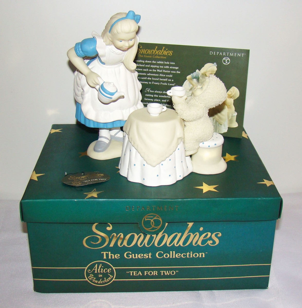 ALICE  Dept 56, Snowbabies Guest Collection TEA FOR TWO (56.69904) Alice