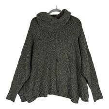 Kaisley Sweater Womens Medium Green Cowl Neck...