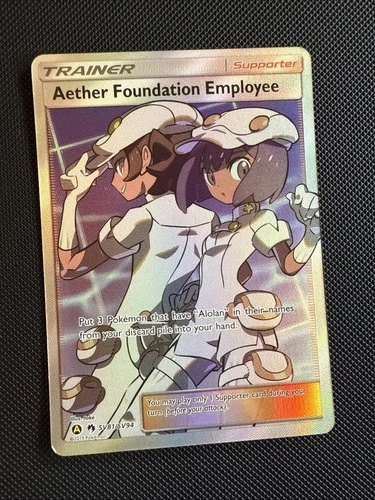 Aether Foundation Employee SV81/SV94 Hidden Fates: Shiny Vault Holo