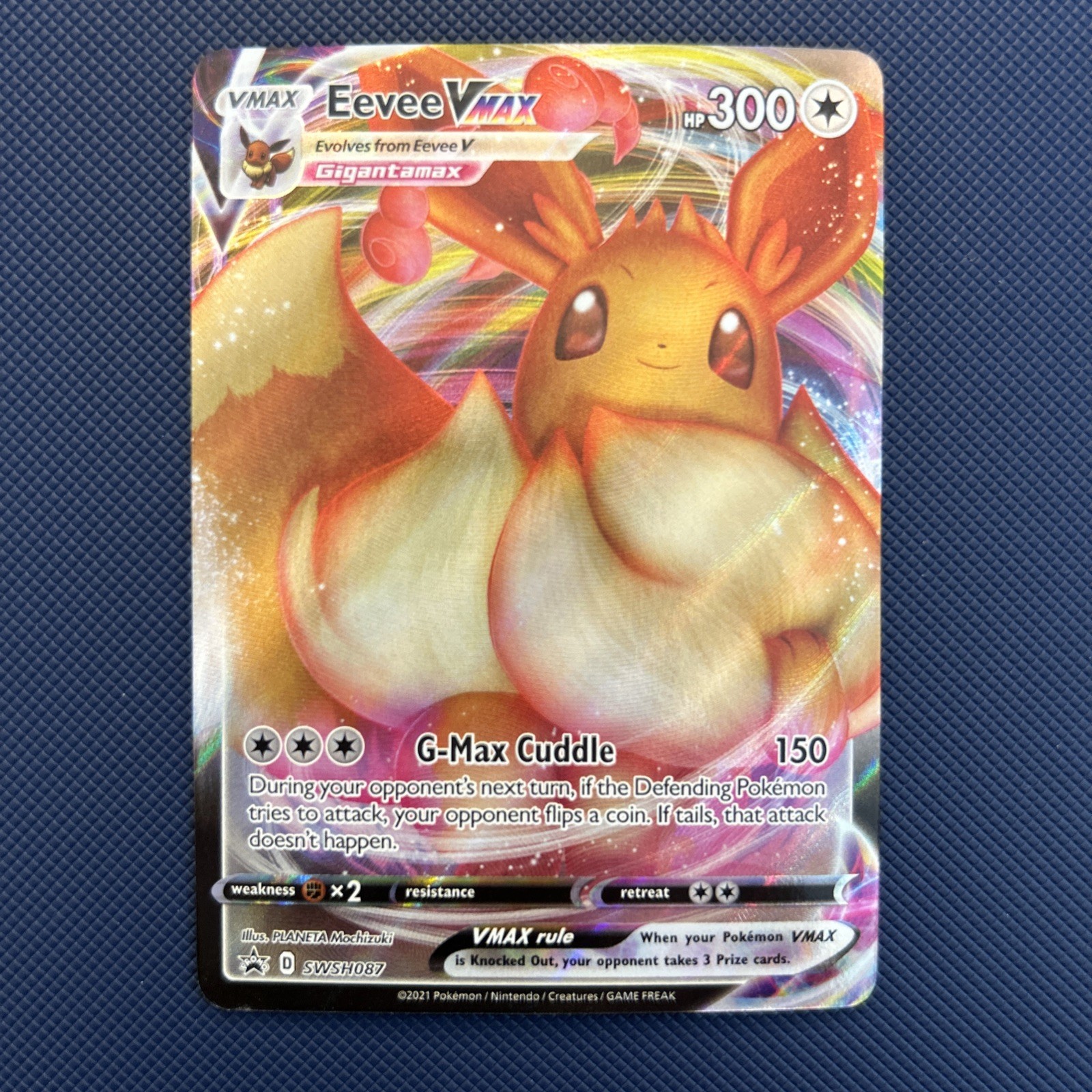 Carte Pokémon Eevee VMAX SWSH087 – Promo Full Art Rare – Épée Et Bouclier – Shining Fates – Collection Exclusive