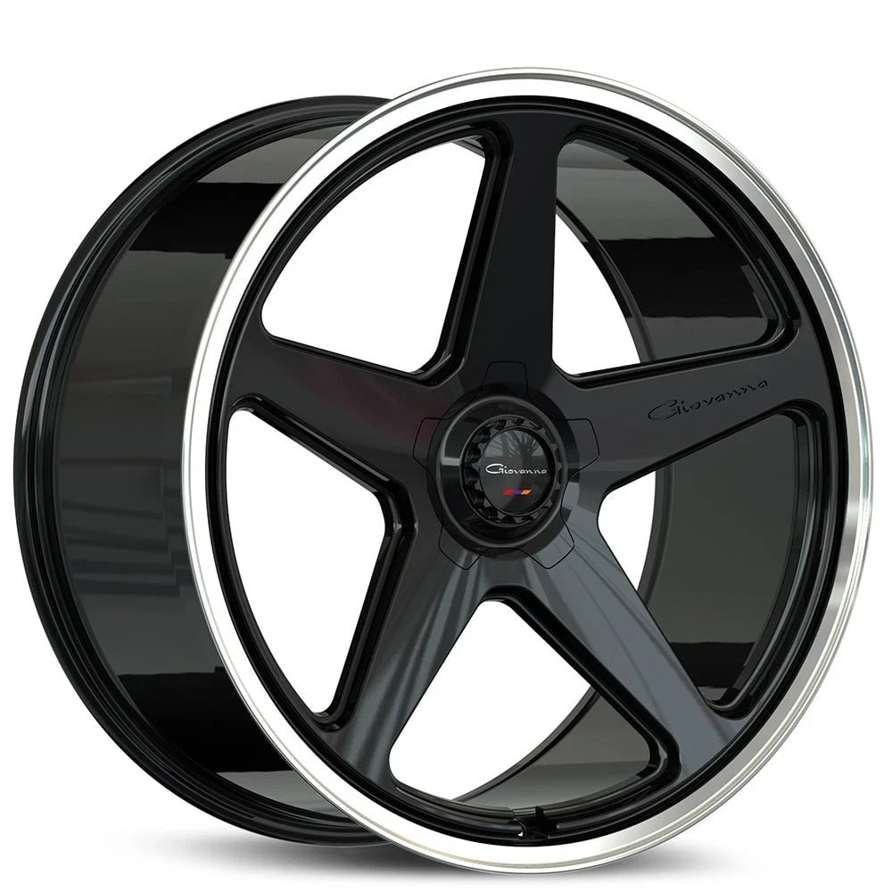 22'' inch Giovanna Cinque Black Machine Wheels S580 S63 GLE X5 X6 A7 A8 ...