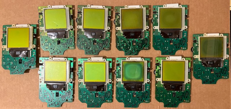 10 Game Boy DMG Screen Front Motherboards LCD OEM Nintendo For Parts As Is