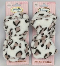 Lot Of 2 New  The Vintage Cosmetic Co Peggy Make-Up Headband  Leopard
