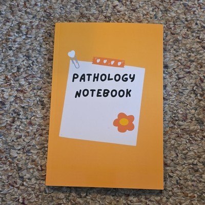 Pathology Notebook Orange Cardboard Cover ISBN 9798476173744
