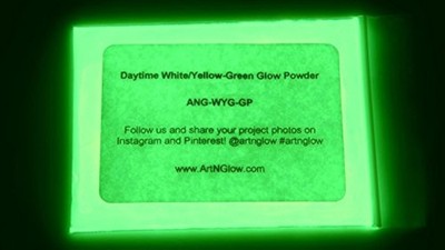 Glow in The Dark Pigment Powder - Neutral and 12 Grams, Green