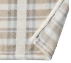 Better Homes & Gardens King Plaid Blanket Beige/White/Gray 90 x 108 Polyester — photo 5
