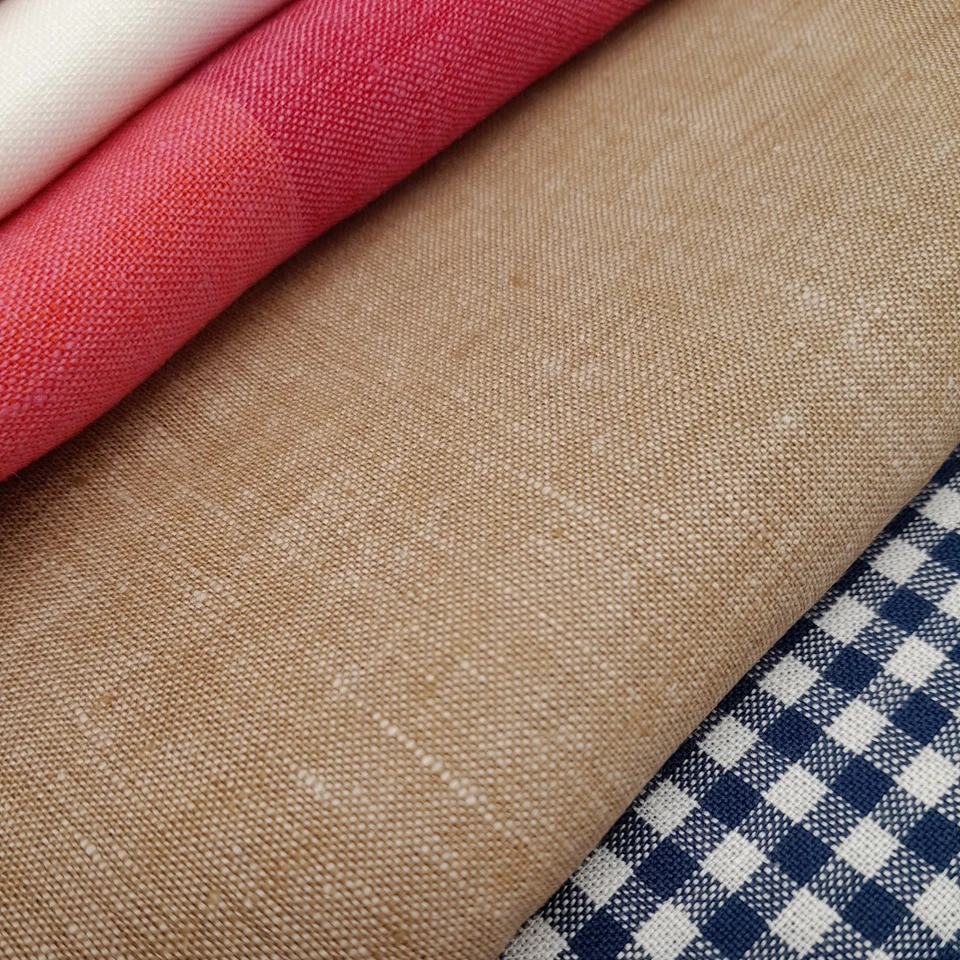 Remnant Scrap Bag 5 Pieces 100% Irish linen Crafting Fabric QF74 - Image 2 of 4