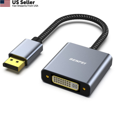 BENFEI DisplayPort to DVI, DVI-D Single Link 1 PACK, Gray 