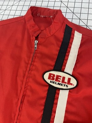 Vintage Bell Motorcycle Helmets Racing Jacket Men's Size S/M 70s