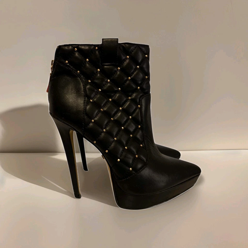 Bebe Jena стеганые острые ботинки размер W7 - Изображение 2 из 4