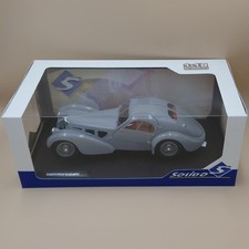 1/18 Bugatti Atlantic Type 57SC 1937 Matte Silver Diecast Model Car by Solido