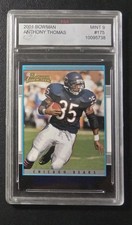 2001 Bowman Rookie Blue #175 Anthony Thomas Chicago Bears Football Card . rookie card picture