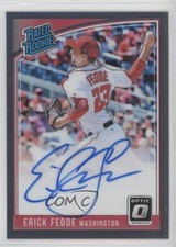 2018 Panini Donruss Optic Rated Rookie Signatures Erick Fedde #RRS-EF Auto 1q7