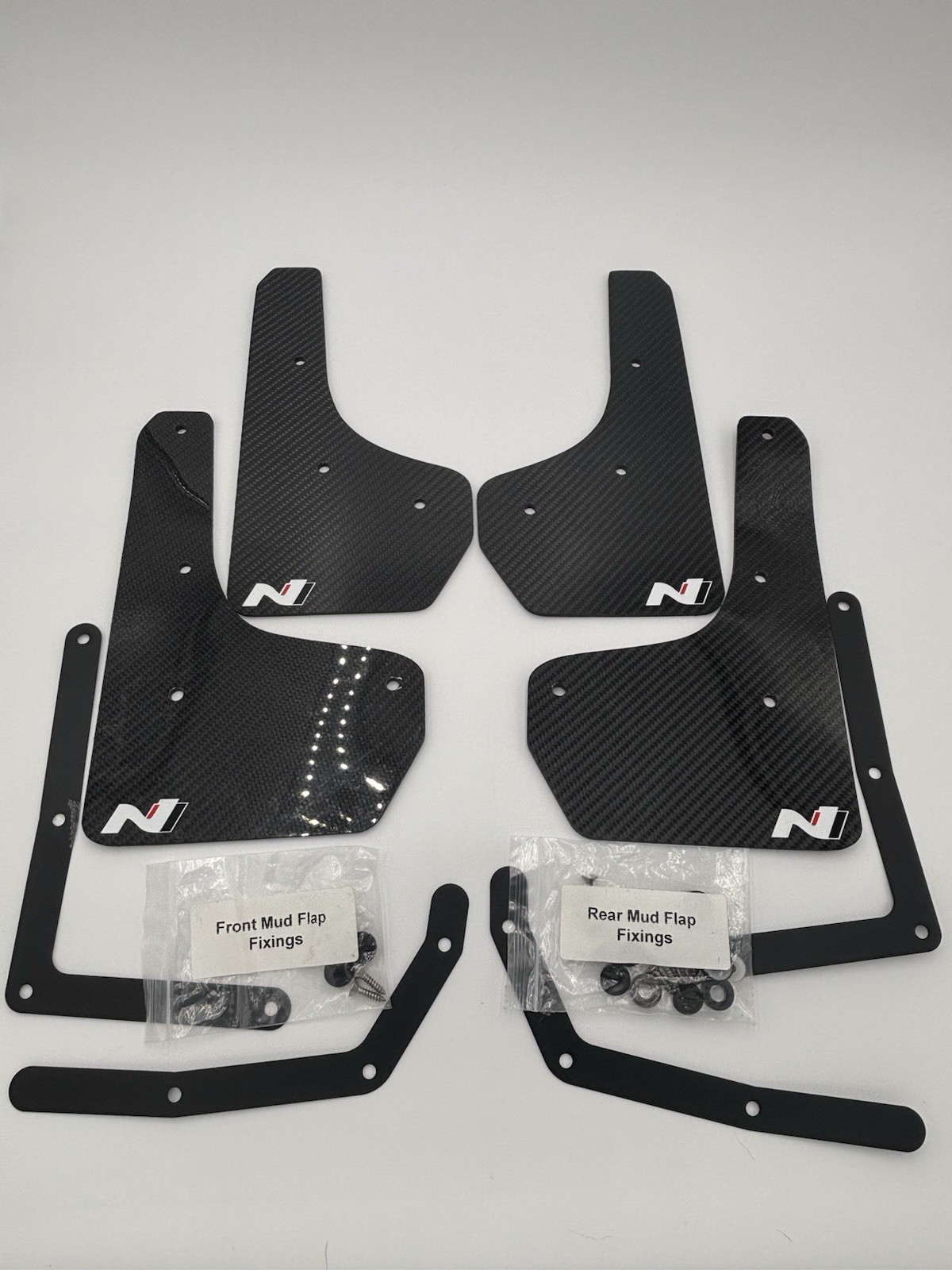 ShortieZ Mudflaps For 2022-23 Hyundai Kona N, Carbon Fiber, New