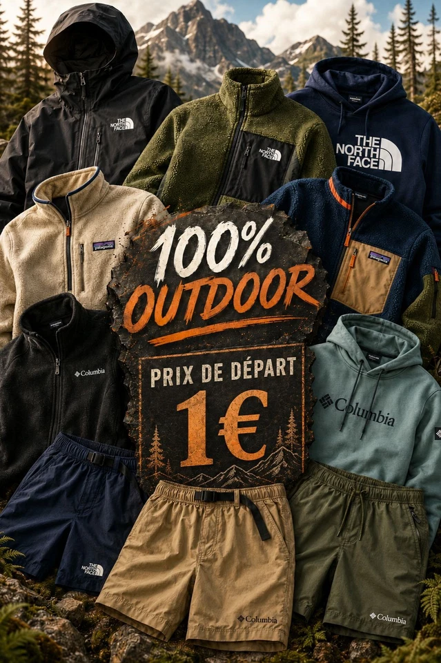 🔴  DROP 1€ | Outdoor 🏔️ | Columbia The North Face Patagonia 🔥