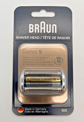 AUTHENTIC BRAUN 92S SERIES 9 REPLACEMENT SHAVER HEAD NEW & SEALED