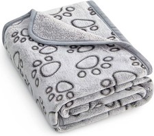 Premium Soft Dog Blanket Washable 40x32 Inch Grey Cat Blanket for Pets