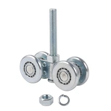 Steel Sliding Track Roller Hanging Barn Door Rail Trolley Wheel H3-3 Replaces