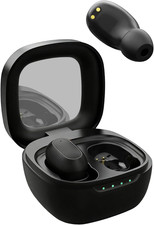 Wireless Bluetooth 5.3 Earbuds, 30H Playtime LED Display IP54 Waterproof, Black