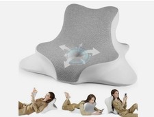 WOGAHEV Ergonomic Memory Foam Bed Wedge Pillow for Reading, Leaning, Sleeping