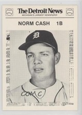1981 Detroit News Tigers Boys of Summer 100th Anniversary Norm Cash #73 g7g