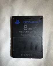 Sony PlayStation 2 8MB Memory Card - Black- SCPH-10020