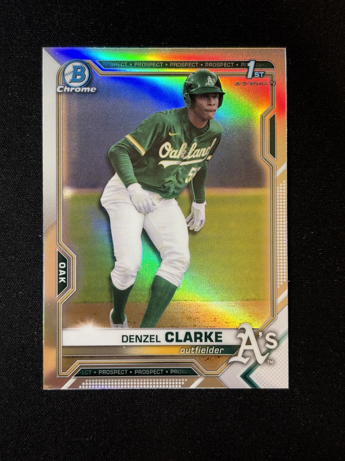 2021 Bowman Draft - Chrome Denzel Clarke #BDC-128 Refractor (RC)