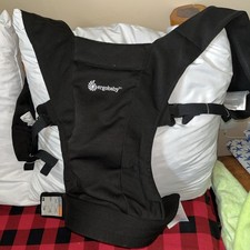 Ergobaby Embrace Cozy Knit Newborn Baby Wrap Carrier, Pure Black