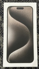 OEM Apple iPhone 15 Pro Max Natural Titanium 256GB BOX ONLY And Generic Charger