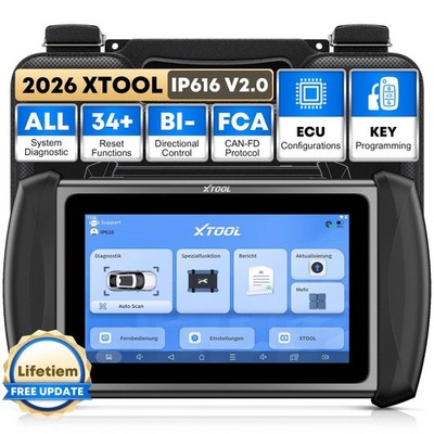 XTOOL IP616 Vollsystem-Bidirektionaler OBD2-Scanner Schlüsselprogrammierung
