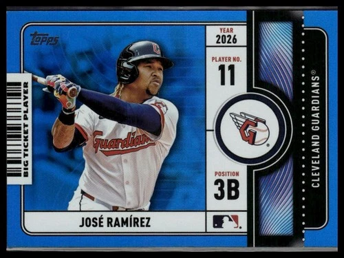 2026 Topps Series 1 José Ramírez Blue Foil (RAW)
