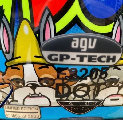 AGV GP-TECH THE DONKEY Full Face Helmet XL Size Valentino Rossi