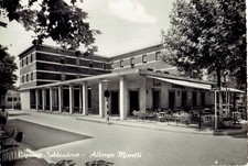 LIGNANO SABBIADORO (Udine). Albergo MORETTI. BAR. Vg. c/fr. 1960.