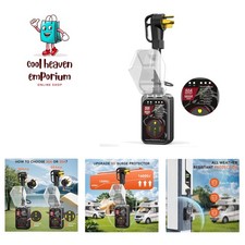 RV Surge Protector 50 Amp Waterproof, Upgraded 16000 J RV Power Surge Protect...