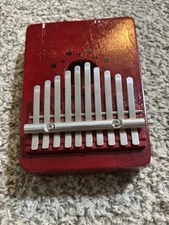 10 Keys Thumb Piano Portable Vintage Kalimba Acacia Mangium Musical Instrument 