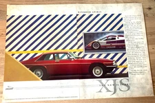 JAGUAR XJS XJ-S 3.6 SPORT -  FRAMEABLE COLLECTIBLE CLASSIC CAR ADVERT