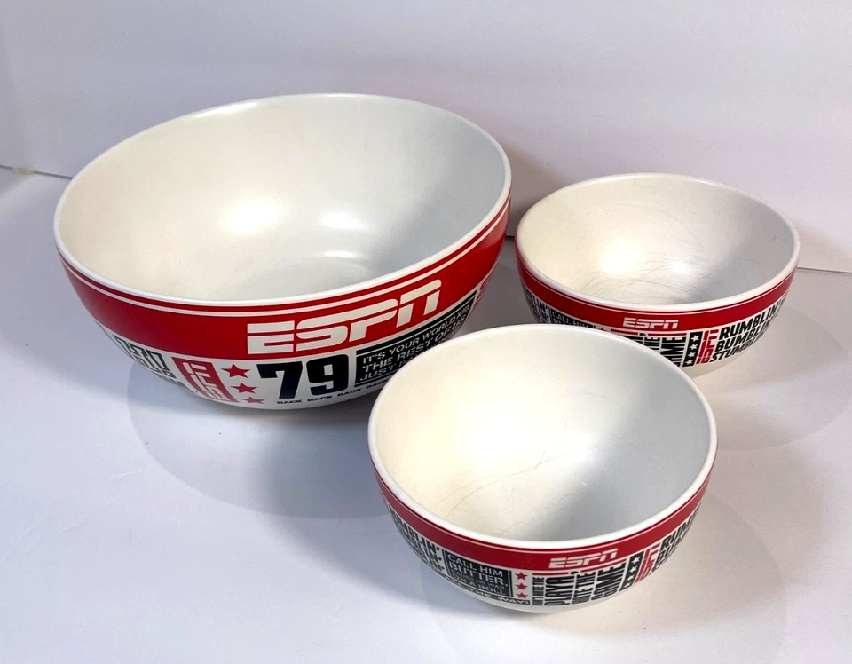 ESPN SPORTS Chip Serving BOWL HALLMARK GAME DAY Grande e Pequeno - Imagem 2 de 4