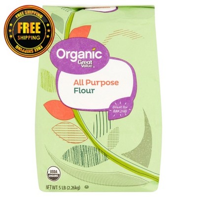 Great Value Organic All-Purpose Flour, 5 lb Bag 