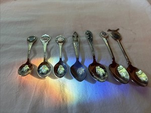 Vintage Souvenir Spoons Lot Of 7