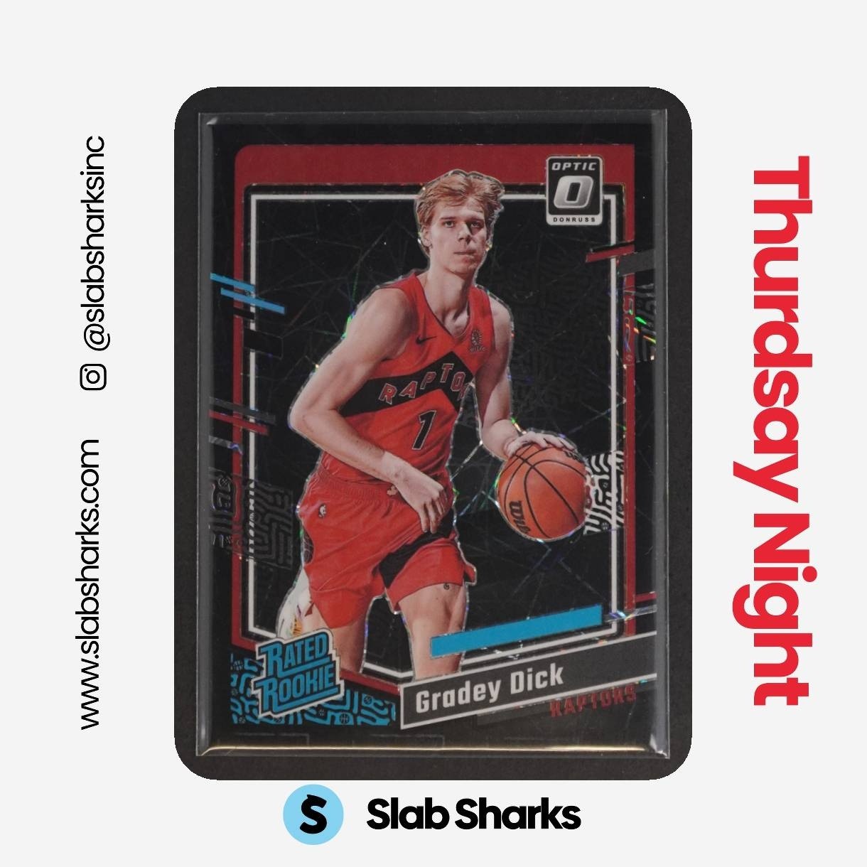 2023 PANINI DONRUSS OPTIC GRADEY DICK BLACK VELOCITY PRIZM RC RATED ROOKIE /39
