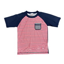 Hanna Andersson Kids Rash Guard Swim Shirt Size 10 / 140 Red White Stripe Blue