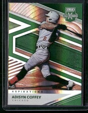 2020 Panini Elite Extra Edition #110 Adisyn Coffey Aspirations Green #/499